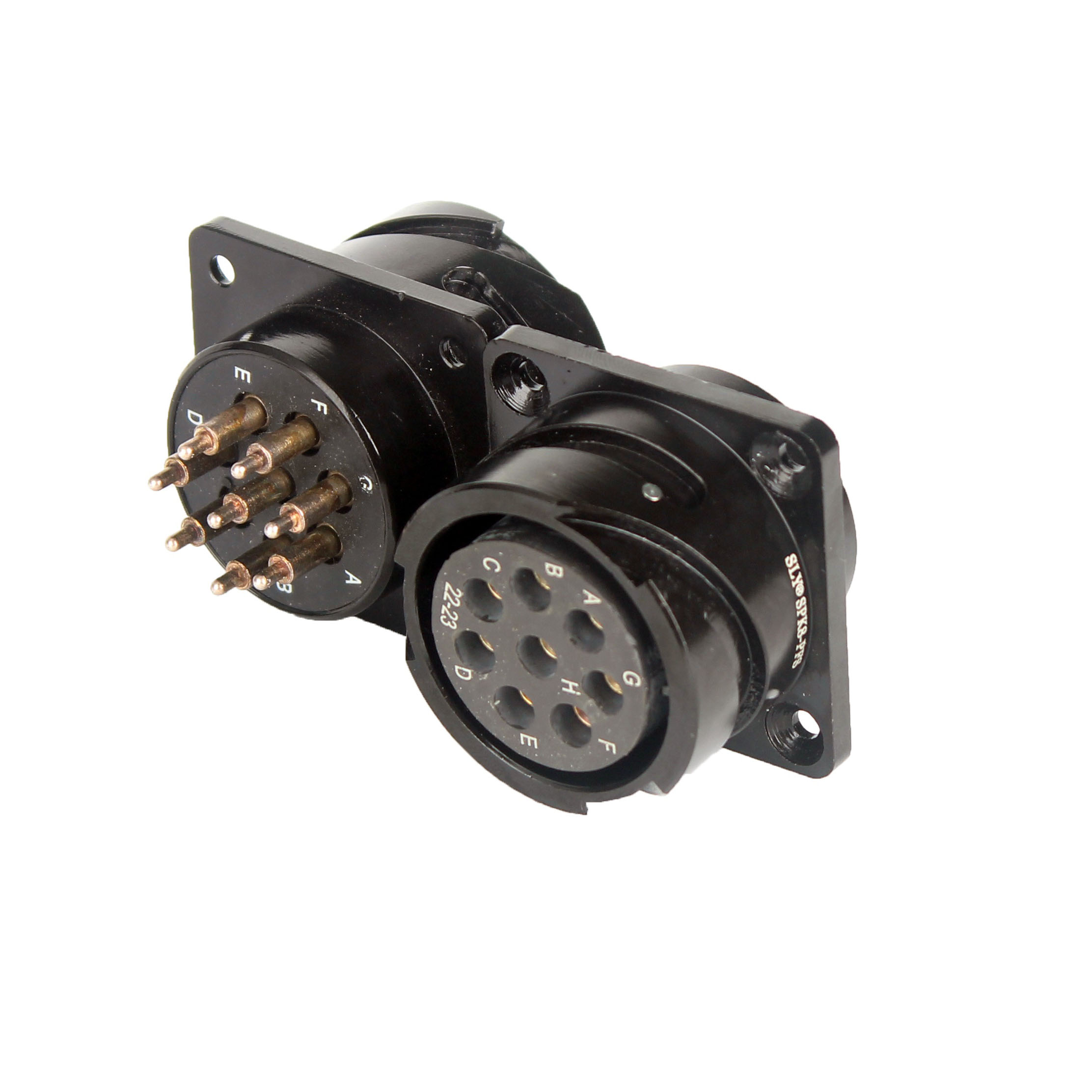 8芯扬声器母插座（PCB插针式）