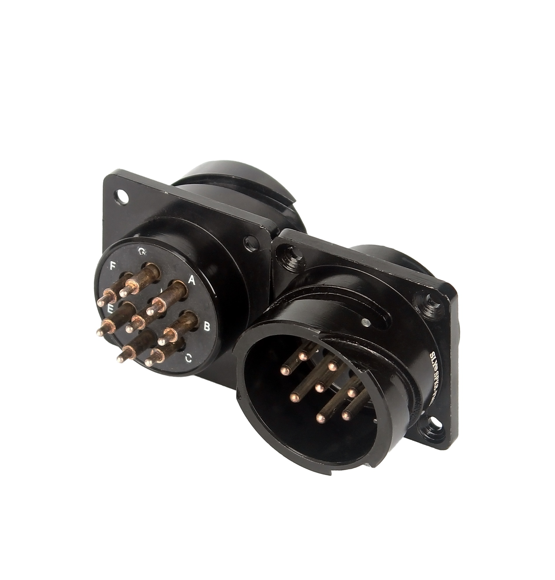 8芯扬声器公插座（PCB插针式）